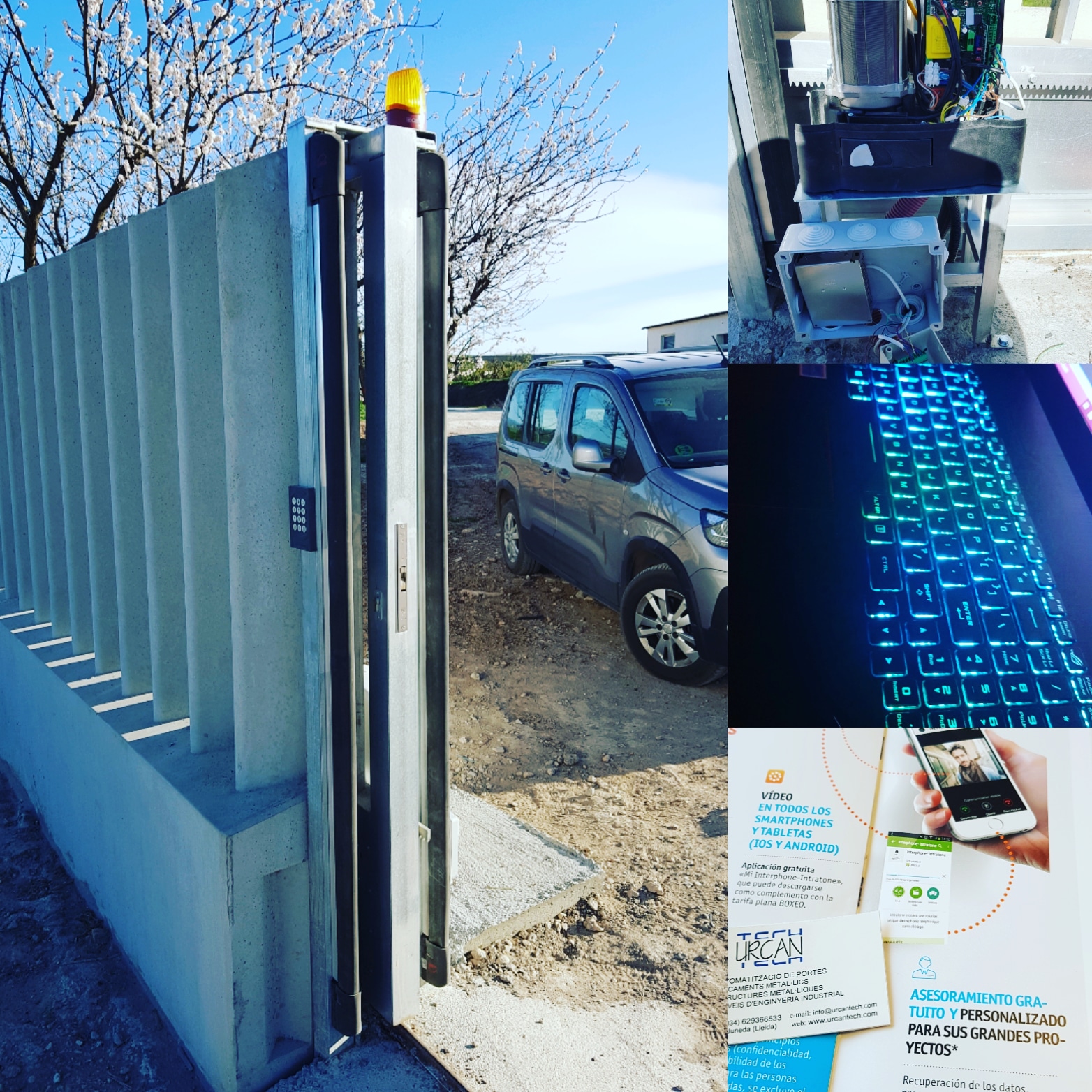 PUERTA AUTOMATIZADA ACCES ATRAVES DEL MOVIL